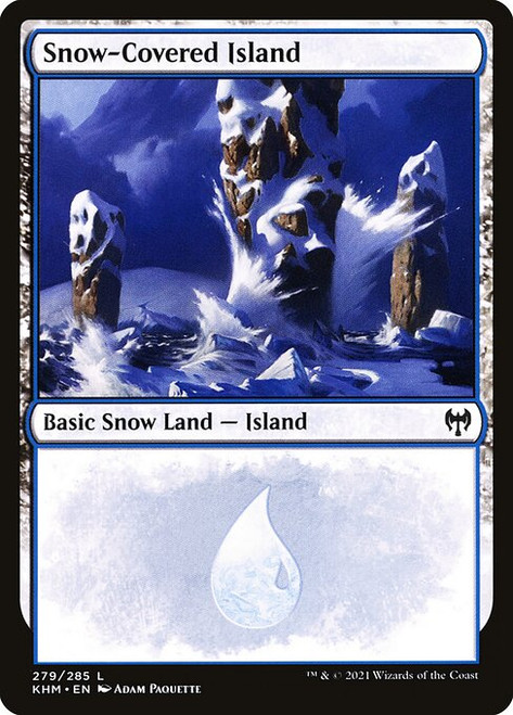 Snow-Covered Island (Alternate Art - 279) (KHM)