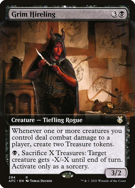 Grim Hireling (Extended Art - 294) (AFC)