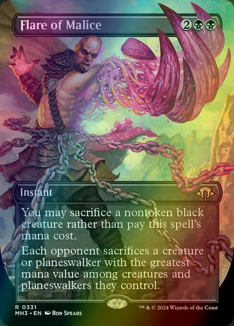 Flare of Malice (Borderless - 331) (foil, MH3)