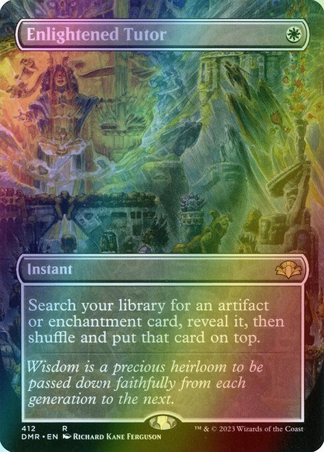 Enlightened Tutor (Borderless - 412) (foil, DMR)