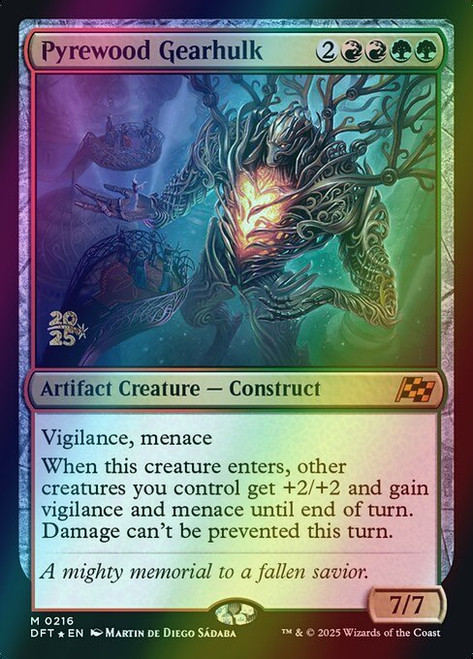 Pyrewood Gearhulk (Alternate Art - 216s) (foil, PDFT)