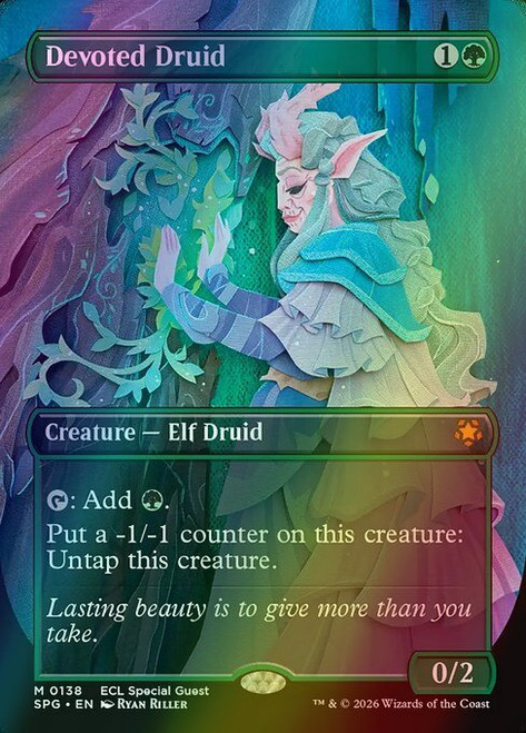 Devoted Druid (Borderless - 138) (foil, SPG)