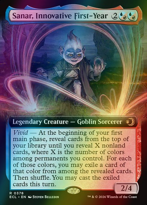 Sanar, Innovative First-Year (Extended Art - 378) (foil, ECL)