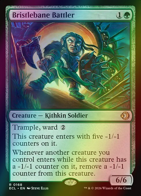 Bristlebane Battler (168) (foil, ECL)