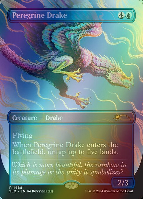 Peregrine Drake (Borderless - 1488★) (foil, SLD)