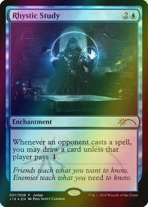 Rhystic Study (7) (foil, J18)