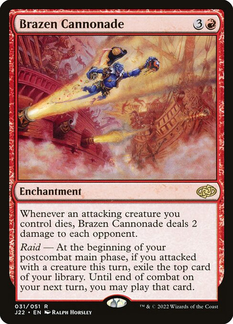 Brazen Cannonade (31) (J22)