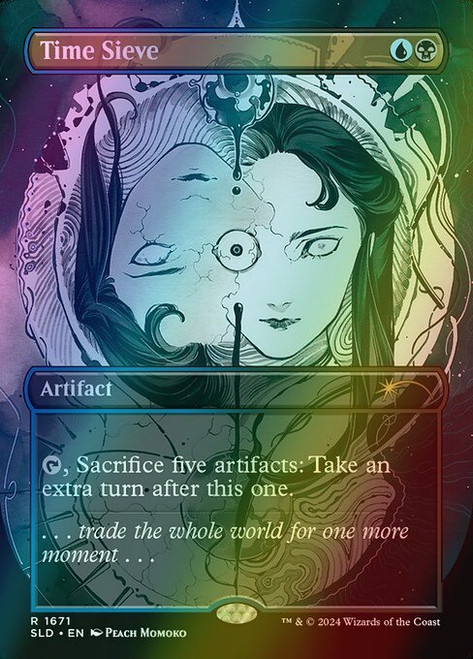 Time Sieve (Borderless - 1671) (foil, SLD)