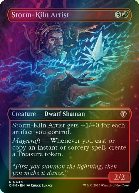 Storm-Kiln Artist (Borderless - 644) (foil, CMM)