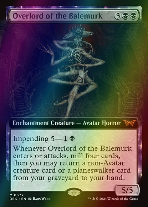 Overlord of the Balemurk (Extended Art - 377) (foil, DSK)