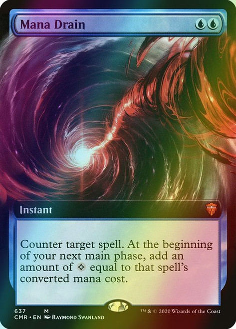 Mana Drain (Extended Art - 637) (foil, CMR)