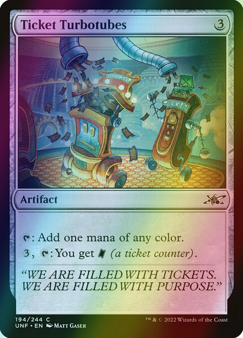 Ticket Turbotubes (194) (foil, UNF) Ticket Turbotubes (194) (foil, UNF)