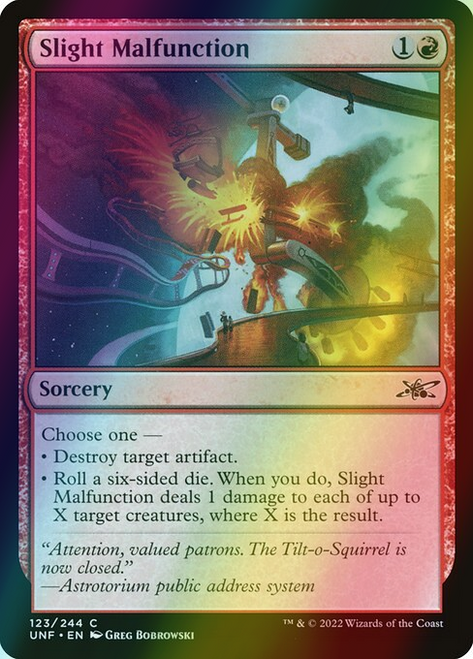 Slight Malfunction (123) (foil, UNF) Slight Malfunction (123) (foil, UNF)