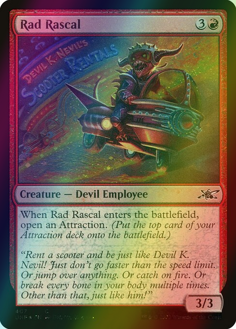 Rad Rascal (Alternate Art - 407) (foil, UNF) Rad Rascal (Alternate Art - 407) (foil, UNF)
