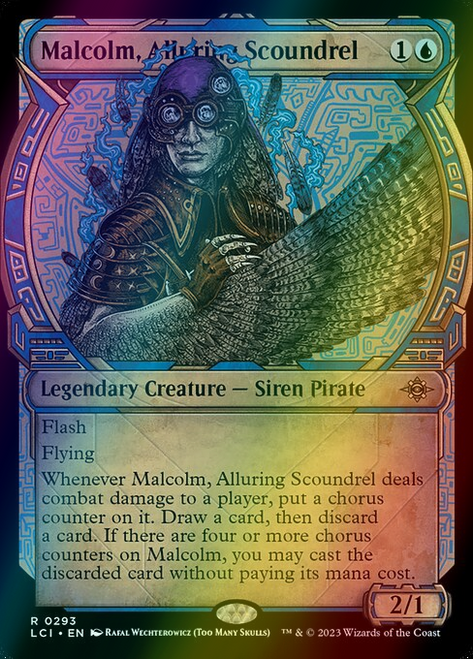 Malcolm, Alluring Scoundrel (Showcase - 293) (foil, LCI)