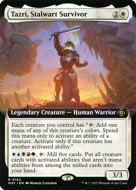 Tazri, Stalwart Survivor (Extended Art - 154) (MAT)