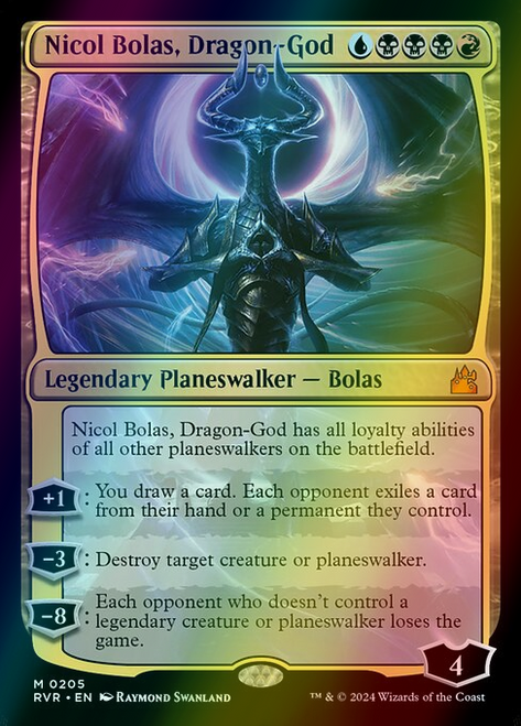 Nicol Bolas, Dragon-God (205) (foil, RVR) Nicol Bolas, Dragon-God (205) (foil, RVR)