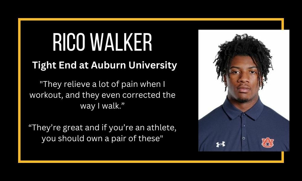 Rico Walker Testimonial about SAFS performance shorts. Rico is a Tight end on the Auburn University Football team. SAFS align his hips and relieve discomfort.