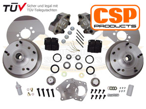 Csp 5 X 205 Front Disc Brake Kit, Beetle And Karmann Ghia Up To 1965 Cb Spindles