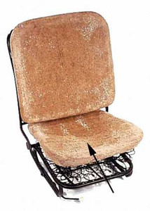 Front Seat Base, Hair Pad, Beetle 1956-1967 (Fits Left And Right, Sold Individually)