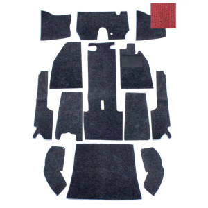 Carpet Set for Right Hand Drive Red 58-64