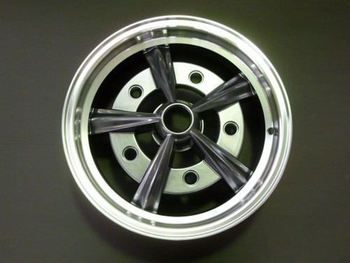 Raider Wheels, 5 X 205, Empi Anthracite With Polished Lip, 15" X 5.5"