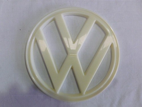 Vw Emblem Badge Bus 73-79 White