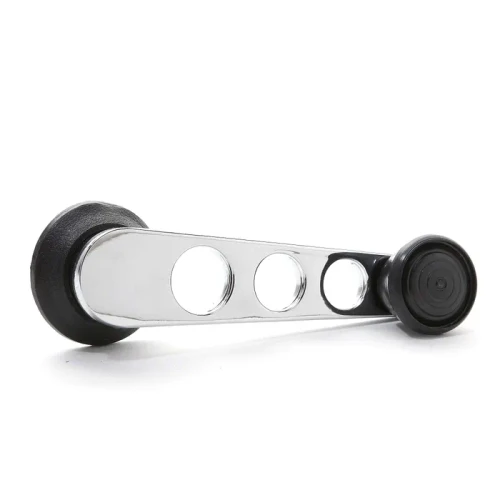 Window Winder Handles Chrome With Black Knob Pair 67-