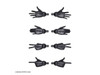 Bandai 30MS Optional Hand Parts (White / Black) Image 1