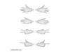 Bandai 30MS Optional Hand Parts (White / Black) Image 2