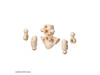 Bandai 30MS Optional Hand Parts (White / Black) Image 3