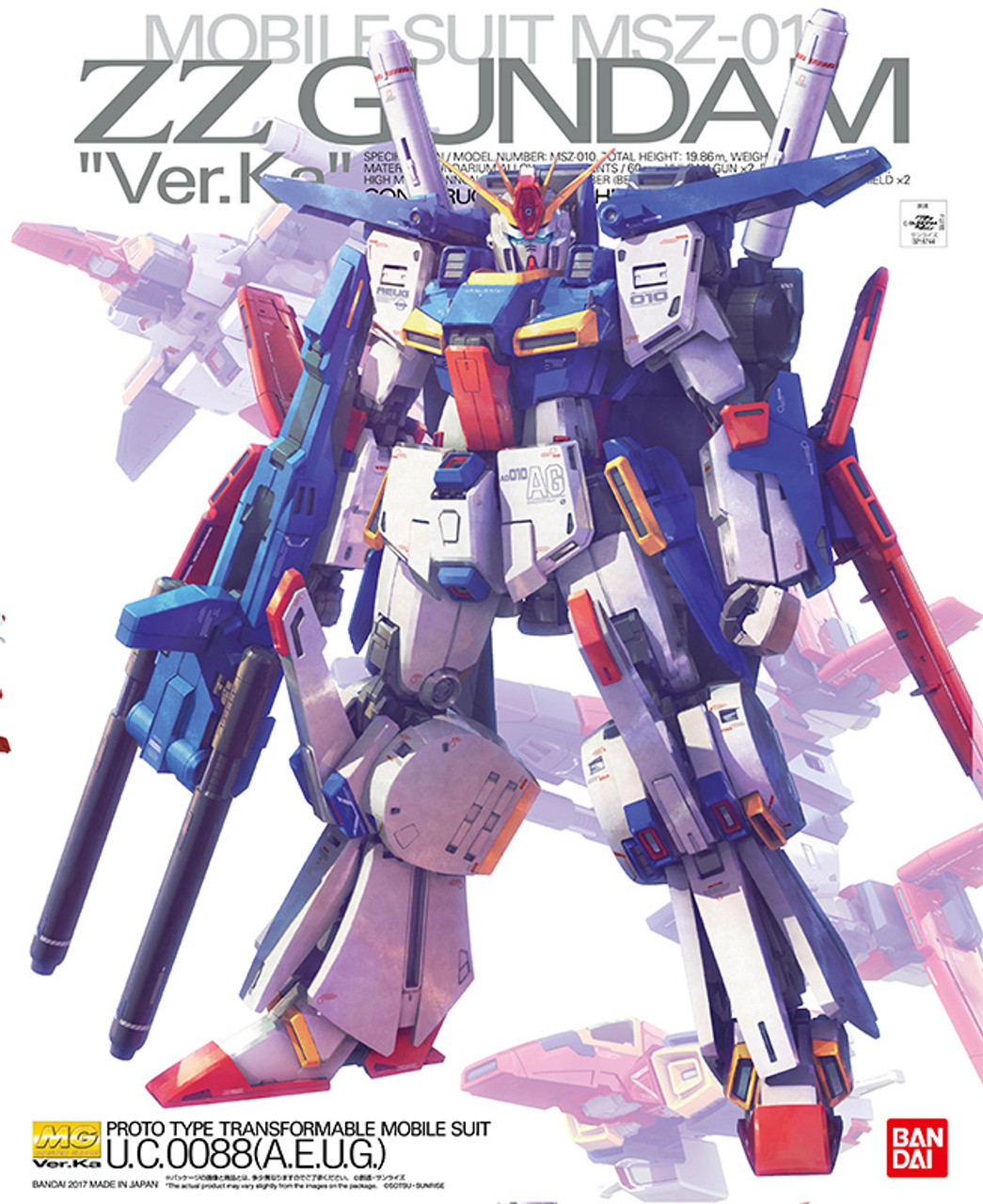 1/100 MG MSZ-010 ZZ Gundam ver. Ka - Japan Cool - Gundam