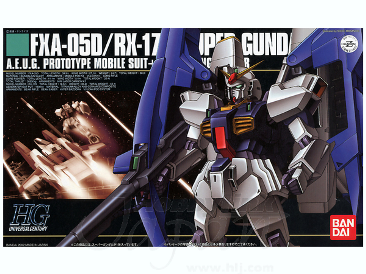 1/144 HGUC FXA-05D/RX-178 Super Gundam - Japan Cool - Gundam Model 