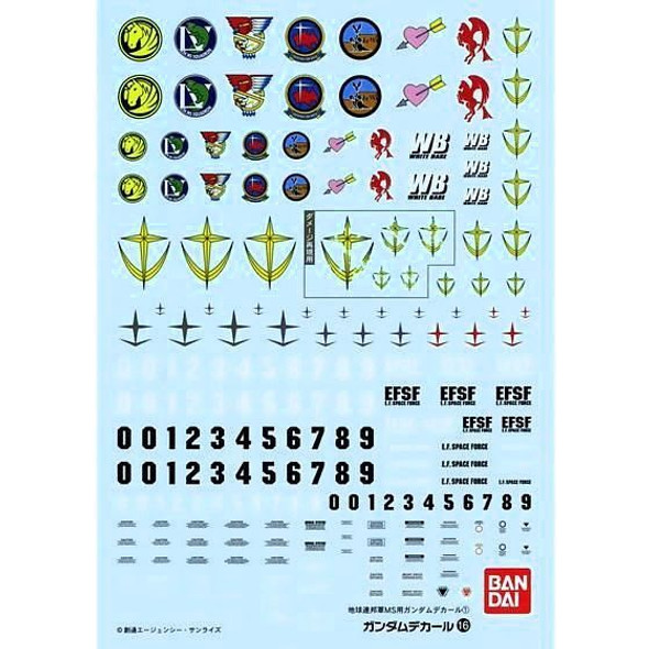 Gundam Decal 16 MG EFSF General