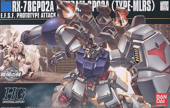 Bandai 1/144 HGUC RX-78GP02A Gundam GP02A (Type MLRS) Image 1