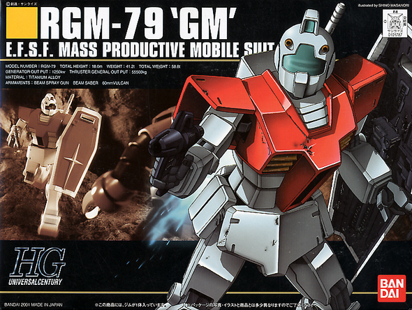 Bandai 1/144 HGUC RGM-79 GM Image 1