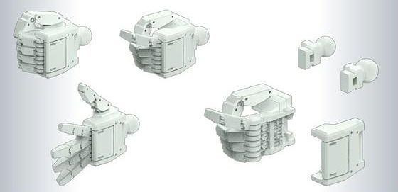 Bandai Builders Parts HD MS Hand 01 (EFSF) 1/144 Main Image