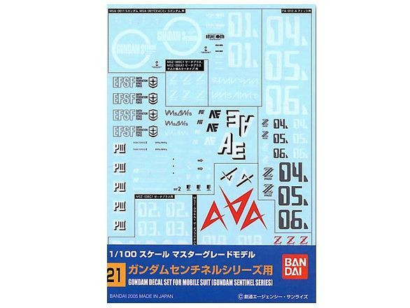 Bandai Gundam Decal 21 MG Sentinel General Main Image