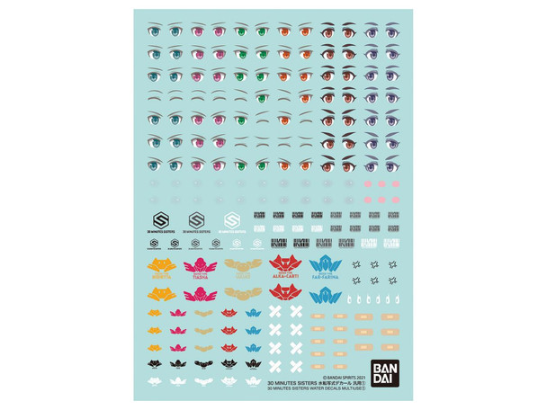 Bandai 30MS Water Transfer Decal Multiuse 1 Main Image