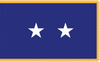Air Force Major General Flag, Nylon Applique, 2 Star 4' x 6' Polehem and Gold Fringe, 7162093 (Open Market)