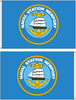 4'x6' Naval Station Newport Logo Custom Digital Flag