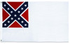 Second National Confederate Flag (1863), Appliqued Cotton 2' x 3' with Header and Grommets, SecondNatConfed2x3COT