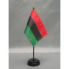 Afro-American Stick Flag 4"x6" E-Gloss, 12 Pack