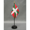 Basque Lands Stick Flag 4"x6" E-Gloss