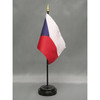 Czech Republic 4"x6" Stick Flag - 12 Pack