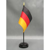 Germany Stick Flag 4"x6" E-Gloss, 12 Pack