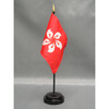 Hong Kong 4"x6" Stick Flag - 12 Pack