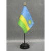 Rwanda Stick Flag 4"x6" E-Gloss, 12 Pack