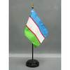 Uzbekistan Stick Flag 4"x6" E-Gloss, 12 Pack