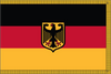 Germany Indoor Flag - w/ Eagle